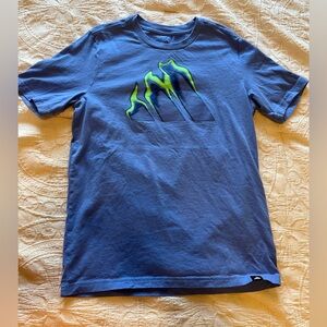 Adidas Big Boys Blue Graphic T-Shirt, Size M (Age 10-12)